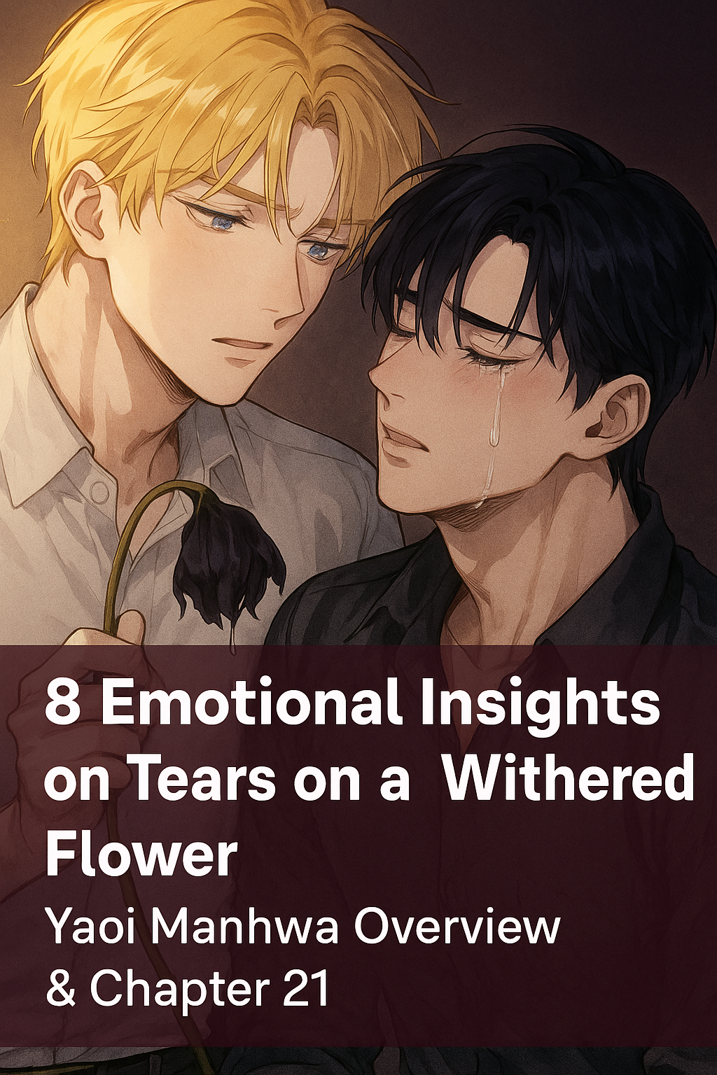 tears on a withered flower